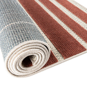 Ivory 2' x 8' Belize Outdoor Runner Area Rug Weather Resistant for Patio, Deck, Terrace, Balcony, Porch 100% Polypropylene Colorful Fun Coastal Modern Carpet for Outside for Sale at Rug Engine