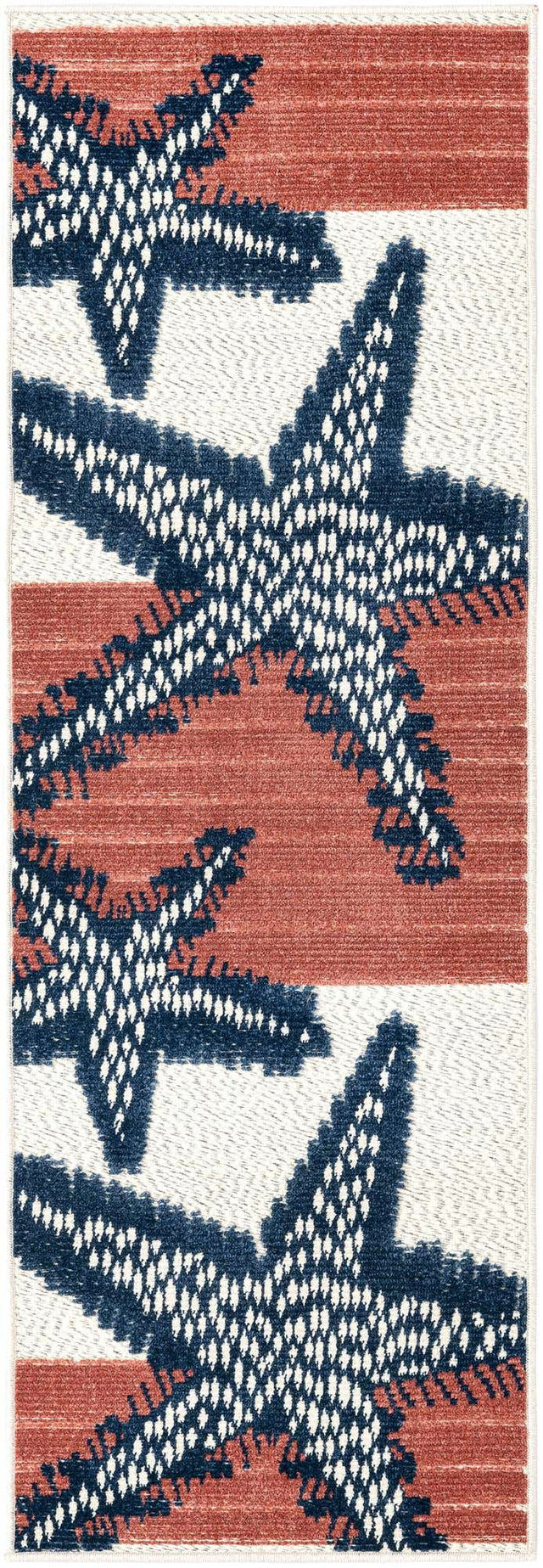 Ivory 2' x 6' Belize Outdoor Runner Area Rug Weather Resistant for Patio, Deck, Terrace, Balcony, Porch 100% Polypropylene Colorful Fun Coastal Modern Carpet for Outside for Sale at Rug Engine