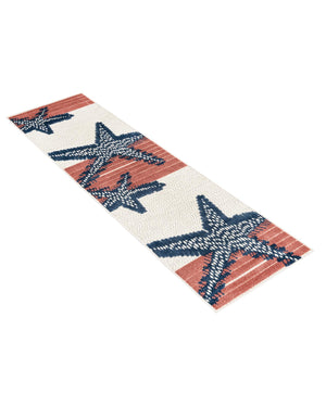 Ivory 2' x 8' Belize Outdoor Runner Area Rug Weather Resistant for Patio, Deck, Terrace, Balcony, Porch 100% Polypropylene Colorful Fun Coastal Modern Carpet for Outside for Sale at Rug Engine
