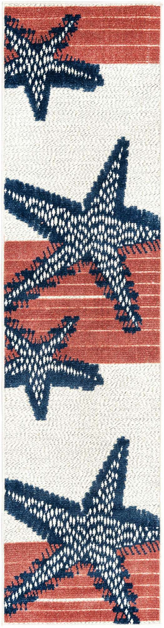 Ivory 2' x 8' Belize Outdoor Runner Area Rug Weather Resistant for Patio, Deck, Terrace, Balcony, Porch 100% Polypropylene Colorful Fun Coastal Modern Carpet for Outside for Sale at Rug Engine