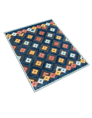 Charcoal 6' x 9' Belize Outdoor Rectangle Area Rug Weather Resistant for Patio, Deck, Terrace, Balcony, Porch 100% Polypropylene Colorful Fun Coastal Modern Carpet for Outside for Sale at Rug Engine
