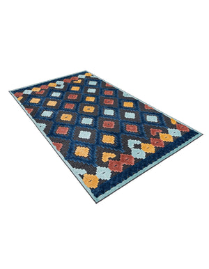 Charcoal 5' 3 x 8' Belize Outdoor Rectangle Area Rug Weather Resistant for Patio, Deck, Terrace, Balcony, Porch 100% Polypropylene Colorful Fun Coastal Modern Carpet for Outside for Sale at Rug Engine