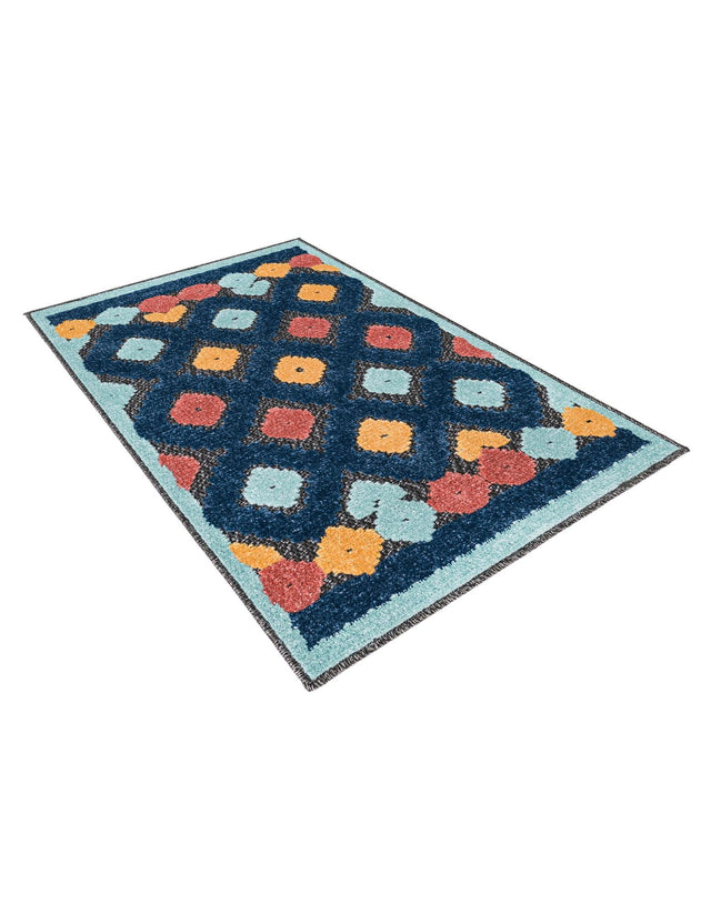 Charcoal 2' x 3' Belize Outdoor Rectangle Area Rug Weather Resistant for Patio, Deck, Terrace, Balcony, Porch 100% Polypropylene Colorful Fun Coastal Modern Carpet for Outside for Sale at Rug Engine