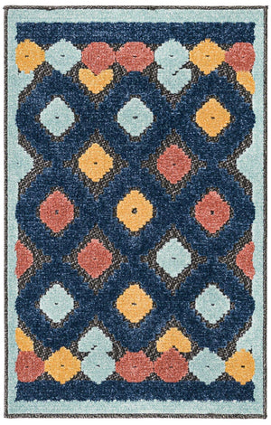 Charcoal 2' x 3' Belize Outdoor Rectangle Area Rug Weather Resistant for Patio, Deck, Terrace, Balcony, Porch 100% Polypropylene Colorful Fun Coastal Modern Carpet for Outside for Sale at Rug Engine