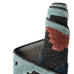 Charcoal 5' 3 x 5' 3 Belize Outdoor Square Area Rug Weather Resistant for Patio, Deck, Terrace, Balcony, Porch 100% Polypropylene Colorful Fun Coastal Modern Carpet for Outside for Sale at Rug Engine