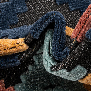 Charcoal 2' x 10' Belize Outdoor Runner Area Rug Weather Resistant for Patio, Deck, Terrace, Balcony, Porch 100% Polypropylene Colorful Fun Coastal Modern Carpet for Outside for Sale at Rug Engine