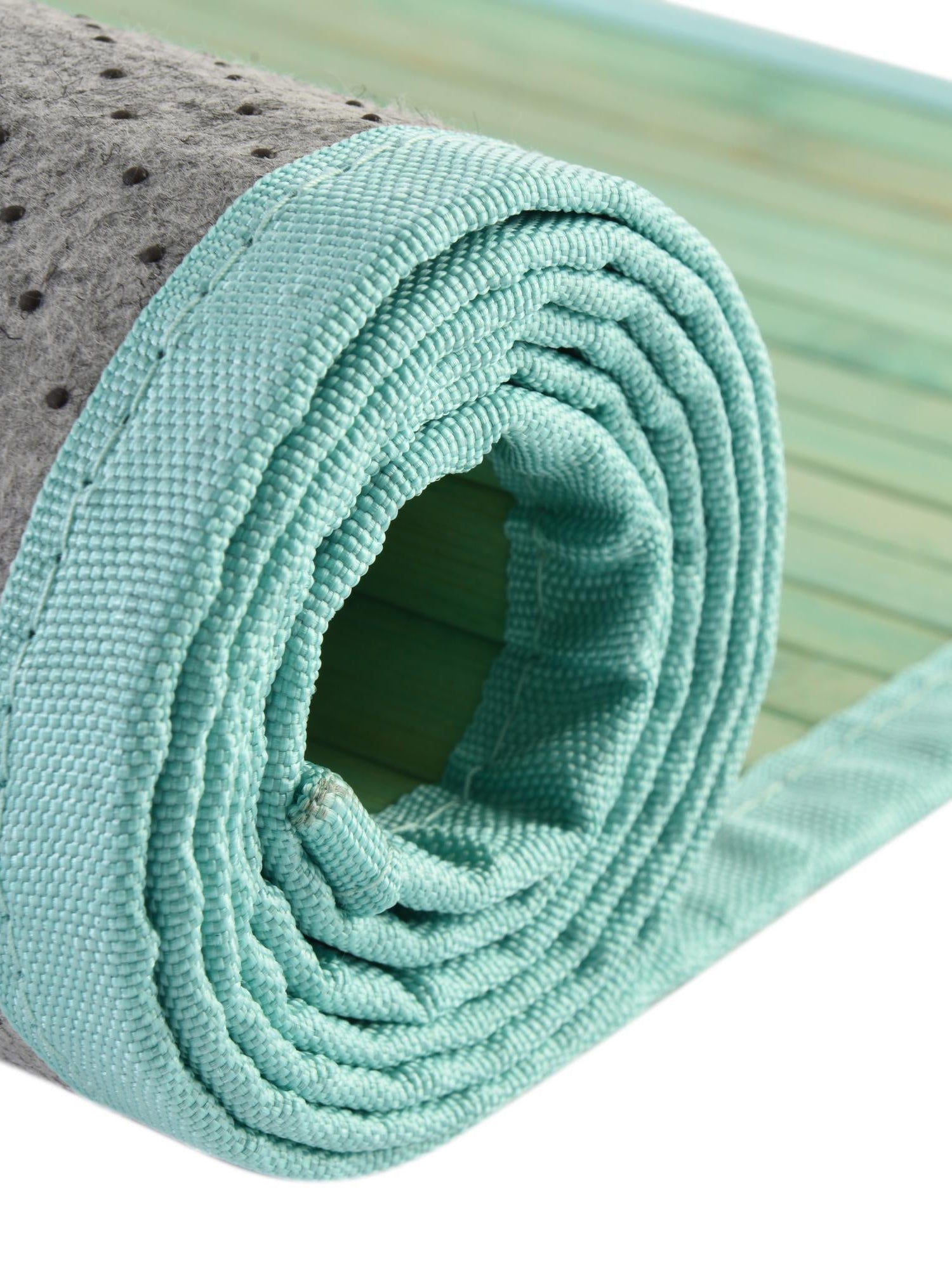 Aqua 2' x 3' Bamboo Rectangle Area Rug 100% Natural Bamboo Eco-Friendly Affordable & Durable Unique Carpet Mat Living Dining Room Bedroom Office Meditation Room for Sale at Rug Engine