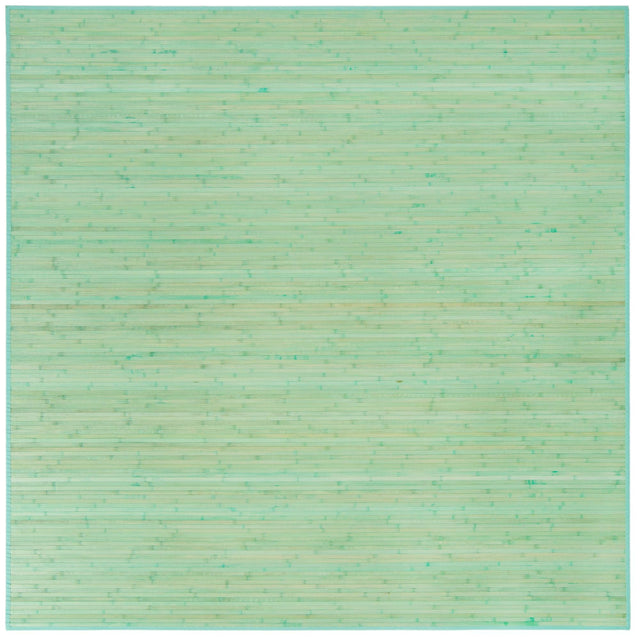 Aqua 7' 10 x 7' 10 Bamboo Square Area Rug 100% Natural Bamboo Eco-Friendly Affordable & Durable Unique Carpet Mat Living Dining Room Bedroom Office Meditation Room for Sale at Rug Engine