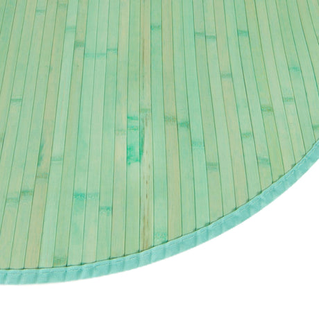 Aqua 7' x 7' Bamboo Round Area Rug 100% Natural Bamboo Eco-Friendly Affordable & Durable Unique Carpet Mat Living Dining Room Bedroom Office Meditation Room for Sale at Rug Engine