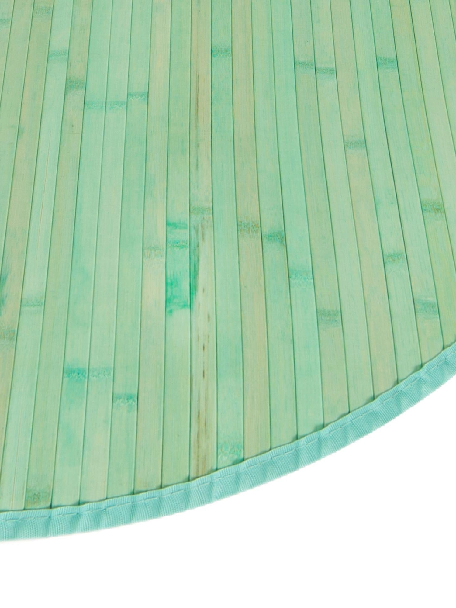 Aqua 3' 3 x 3' 3 Bamboo Round Area Rug 100% Natural Bamboo Eco-Friendly Affordable & Durable Unique Carpet Mat Living Dining Room Bedroom Office Meditation Room for Sale at Rug Engine