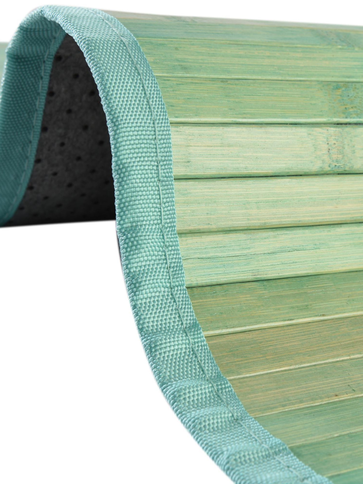 Aqua 3' 3 x 3' 3 Bamboo Round Area Rug 100% Natural Bamboo Eco-Friendly Affordable & Durable Unique Carpet Mat Living Dining Room Bedroom Office Meditation Room for Sale at Rug Engine