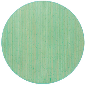 Aqua 7' x 7' Bamboo Round Area Rug 100% Natural Bamboo Eco-Friendly Affordable & Durable Unique Carpet Mat Living Dining Room Bedroom Office Meditation Room for Sale at Rug Engine
