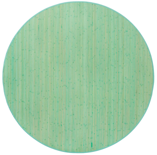 Aqua 7' x 7' Bamboo Round Area Rug 100% Natural Bamboo Eco-Friendly Affordable & Durable Unique Carpet Mat Living Dining Room Bedroom Office Meditation Room for Sale at Rug Engine