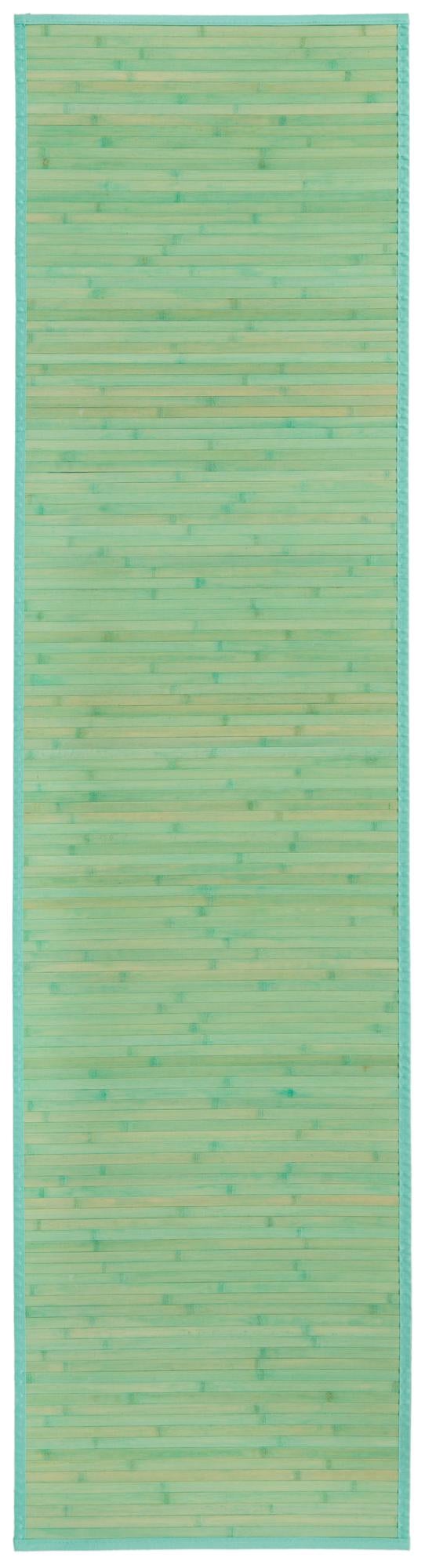 Aqua 2' x 8' Bamboo Runner Area Rug 100% Natural Bamboo Eco-Friendly Affordable & Durable Unique Carpet Mat Living Dining Room Bedroom Office Meditation Room for Sale at Rug Engine