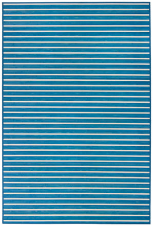 Blue White 6' x 9' Bamboo Rectangle Area Rug 100% Natural Bamboo Eco-Friendly Affordable & Durable Unique Carpet Mat Living Dining Room Bedroom Office Meditation Room for Sale at Rug Engine
