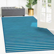 Blue White 4' x 6' Bamboo Rectangle Area Rug 100% Natural Bamboo Eco-Friendly Affordable & Durable Unique Carpet Mat Living Dining Room Bedroom Office Meditation Room for Sale at Rug Engine