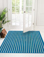 Blue White 7' 10 x 7' 10 Bamboo Square Area Rug 100% Natural Bamboo Eco-Friendly Affordable & Durable Unique Carpet Mat Living Dining Room Bedroom Office Meditation Room for Sale at Rug Engine