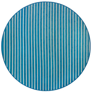 Blue White 7' x 7' Bamboo Round Area Rug 100% Natural Bamboo Eco-Friendly Affordable & Durable Unique Carpet Mat Living Dining Room Bedroom Office Meditation Room for Sale at Rug Engine
