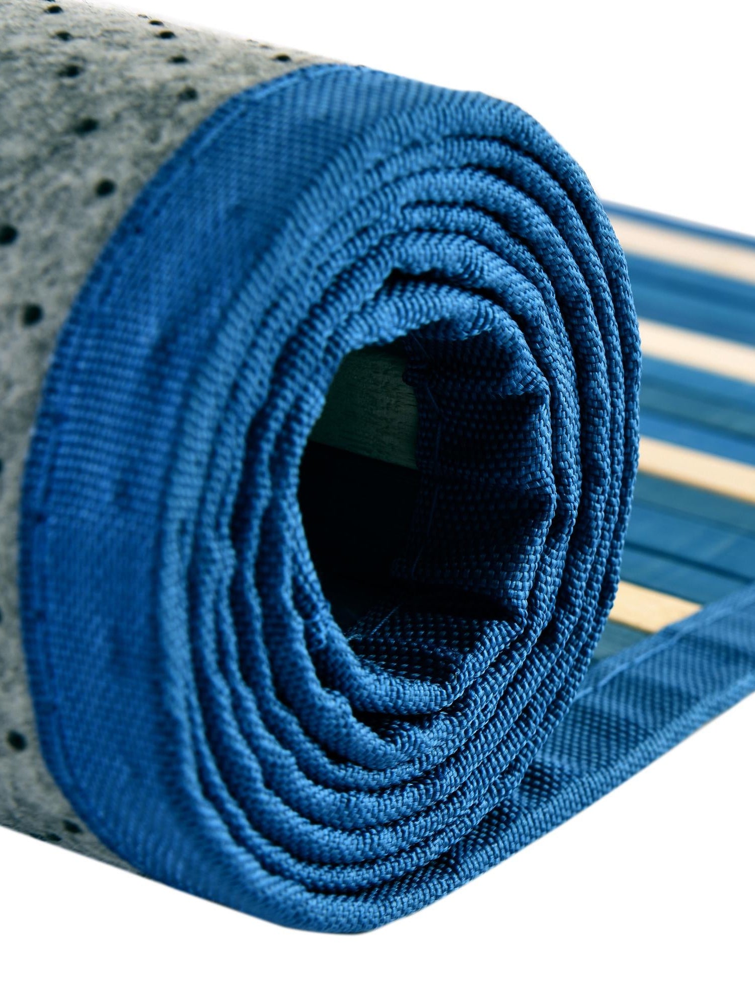 Blue White 2' x 8' Bamboo Runner Area Rug 100% Natural Bamboo Eco-Friendly Affordable & Durable Unique Carpet Mat Living Dining Room Bedroom Office Meditation Room for Sale at Rug Engine