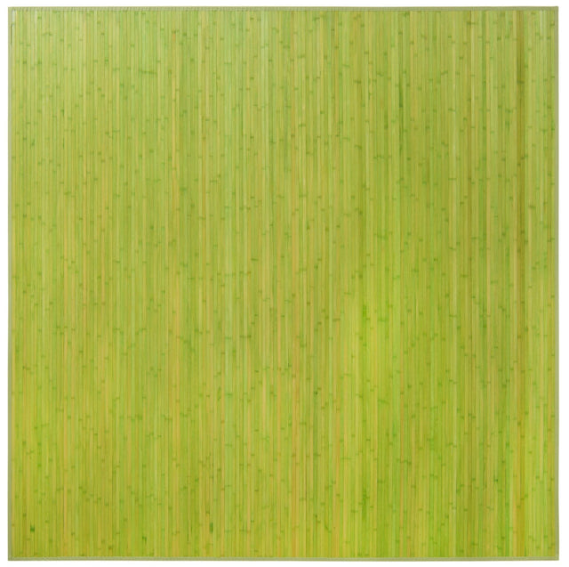Green 7' 10 x 7' 10 Bamboo Square Area Rug 100% Natural Bamboo Eco-Friendly Affordable & Durable Unique Carpet Mat Living Dining Room Bedroom Office Meditation Room for Sale at Rug Engine