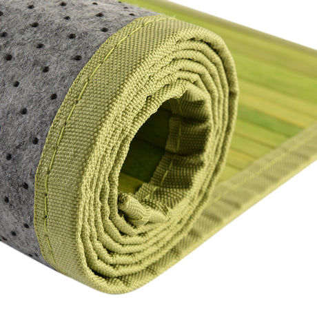Green 7' x 7' Bamboo Round Area Rug 100% Natural Bamboo Eco-Friendly Affordable & Durable Unique Carpet Mat Living Dining Room Bedroom Office Meditation Room for Sale at Rug Engine