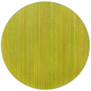 Green 7' x 7' Bamboo Round Area Rug 100% Natural Bamboo Eco-Friendly Affordable & Durable Unique Carpet Mat Living Dining Room Bedroom Office Meditation Room for Sale at Rug Engine