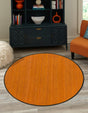 Natural 3' 3 x 3' 3 Bamboo Round Rug