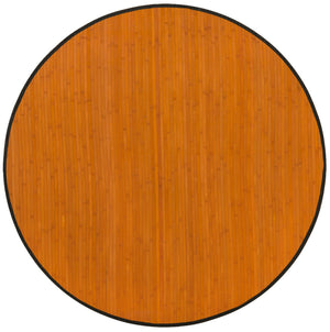 Natural 5' 3 x 5' 3 Bamboo Round Area Rug 100% Natural Bamboo Eco-Friendly Affordable & Durable Unique Carpet Mat Living Dining Room Bedroom Office Meditation Room for Sale at Rug Engine
