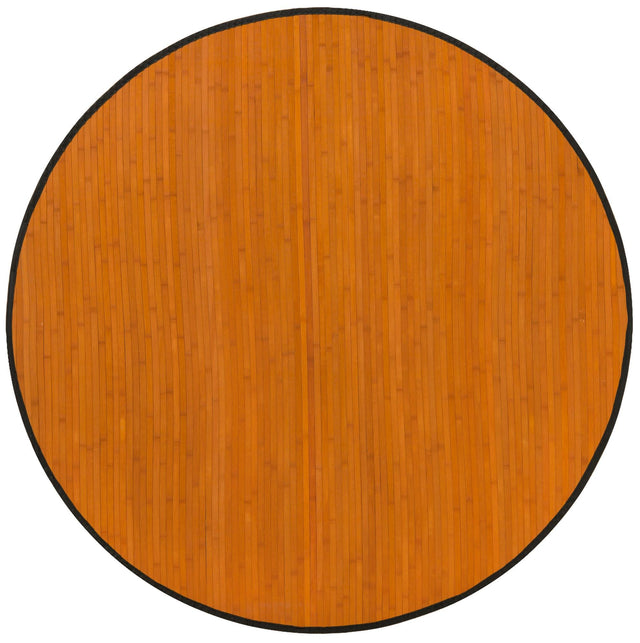 Natural 5' 3 x 5' 3 Bamboo Round Area Rug 100% Natural Bamboo Eco-Friendly Affordable & Durable Unique Carpet Mat Living Dining Room Bedroom Office Meditation Room for Sale at Rug Engine