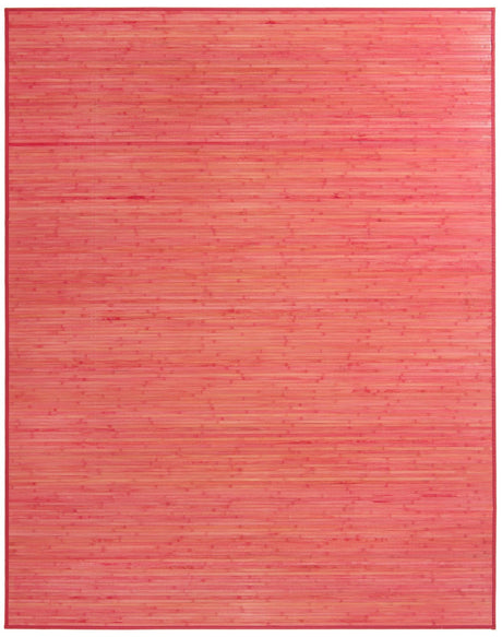 Pink 7' 10 x 10' Bamboo Rectangle Area Rug 100% Natural Bamboo Eco-Friendly Affordable & Durable Unique Carpet Mat Living Dining Room Bedroom Office Meditation Room for Sale at Rug Engine