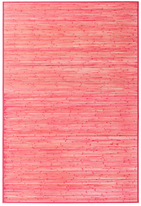 Pink 6' x 9' Bamboo Rectangle Area Rug 100% Natural Bamboo Eco-Friendly Affordable & Durable Unique Carpet Mat Living Dining Room Bedroom Office Meditation Room for Sale at Rug Engine