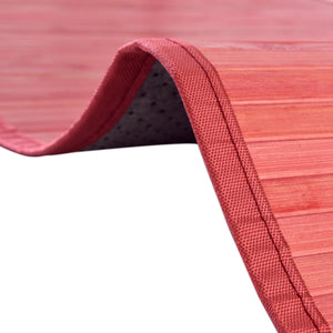 Pink 4' x 6' Bamboo Rectangle Area Rug 100% Natural Bamboo Eco-Friendly Affordable & Durable Unique Carpet Mat Living Dining Room Bedroom Office Meditation Room for Sale at Rug Engine