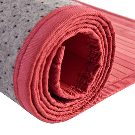Pink 5' 3 x 7' 10 Bamboo Rectangle Area Rug 100% Natural Bamboo Eco-Friendly Affordable & Durable Unique Carpet Mat Living Dining Room Bedroom Office Meditation Room for Sale at Rug Engine