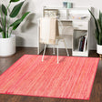 Pink 5' 3 x 5' 3 Bamboo Square Area Rug 100% Natural Bamboo Eco-Friendly Affordable & Durable Unique Carpet Mat Living Dining Room Bedroom Office Meditation Room for Sale at Rug Engine