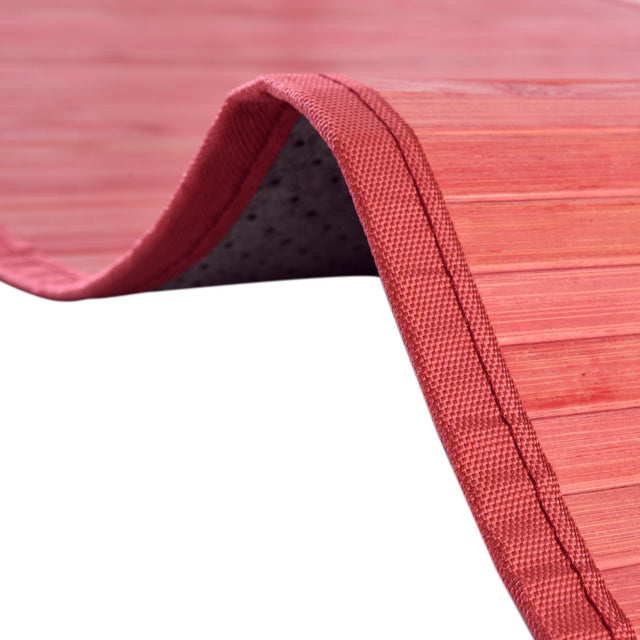 Pink 7' 10 x 7' 10 Bamboo Square Area Rug 100% Natural Bamboo Eco-Friendly Affordable & Durable Unique Carpet Mat Living Dining Room Bedroom Office Meditation Room for Sale at Rug Engine