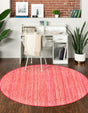 Pink 7' x 7' Bamboo Round Area Rug 100% Natural Bamboo Eco-Friendly Affordable & Durable Unique Carpet Mat Living Dining Room Bedroom Office Meditation Room for Sale at Rug Engine