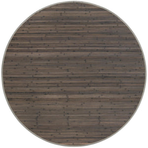 Gray 5' 3 x 5' 3 Bamboo Round Area Rug 100% Natural Bamboo Eco-Friendly Affordable & Durable Unique Carpet Mat Living Dining Room Bedroom Office Meditation Room for Sale at Rug Engine