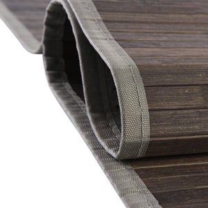 Gray 3' 3 x 3' 3 Bamboo Round Area Rug 100% Natural Bamboo Eco-Friendly Affordable & Durable Unique Carpet Mat Living Dining Room Bedroom Office Meditation Room for Sale at Rug Engine