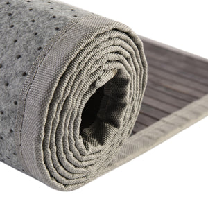 Gray 5' 3 x 5' 3 Bamboo Round Area Rug 100% Natural Bamboo Eco-Friendly Affordable & Durable Unique Carpet Mat Living Dining Room Bedroom Office Meditation Room for Sale at Rug Engine