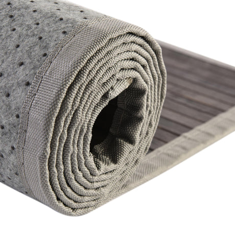 Gray 5' 3 x 5' 3 Bamboo Round Area Rug 100% Natural Bamboo Eco-Friendly Affordable & Durable Unique Carpet Mat Living Dining Room Bedroom Office Meditation Room for Sale at Rug Engine
