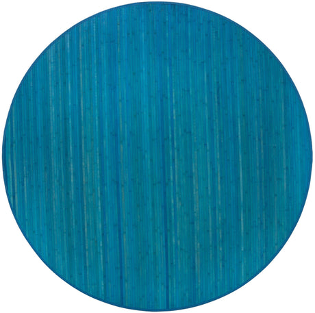 Blue 7' x 7' Bamboo Round Area Rug 100% Natural Bamboo Eco-Friendly Affordable & Durable Unique Carpet Mat Living Dining Room Bedroom Office Meditation Room for Sale at Rug Engine