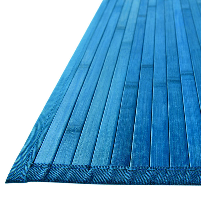 Blue 2' x 6' Bamboo Runner Area Rug 100% Natural Bamboo Eco-Friendly Affordable & Durable Unique Carpet Mat Living Dining Room Bedroom Office Meditation Room for Sale at Rug Engine