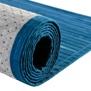 Blue 2' x 6' Bamboo Runner Area Rug 100% Natural Bamboo Eco-Friendly Affordable & Durable Unique Carpet Mat Living Dining Room Bedroom Office Meditation Room for Sale at Rug Engine