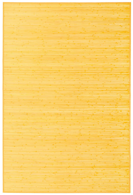 Yellow 6' x 9' Bamboo Rectangle Area Rug 100% Natural Bamboo Eco-Friendly Affordable & Durable Unique Carpet Mat Living Dining Room Bedroom Office Meditation Room for Sale at Rug Engine