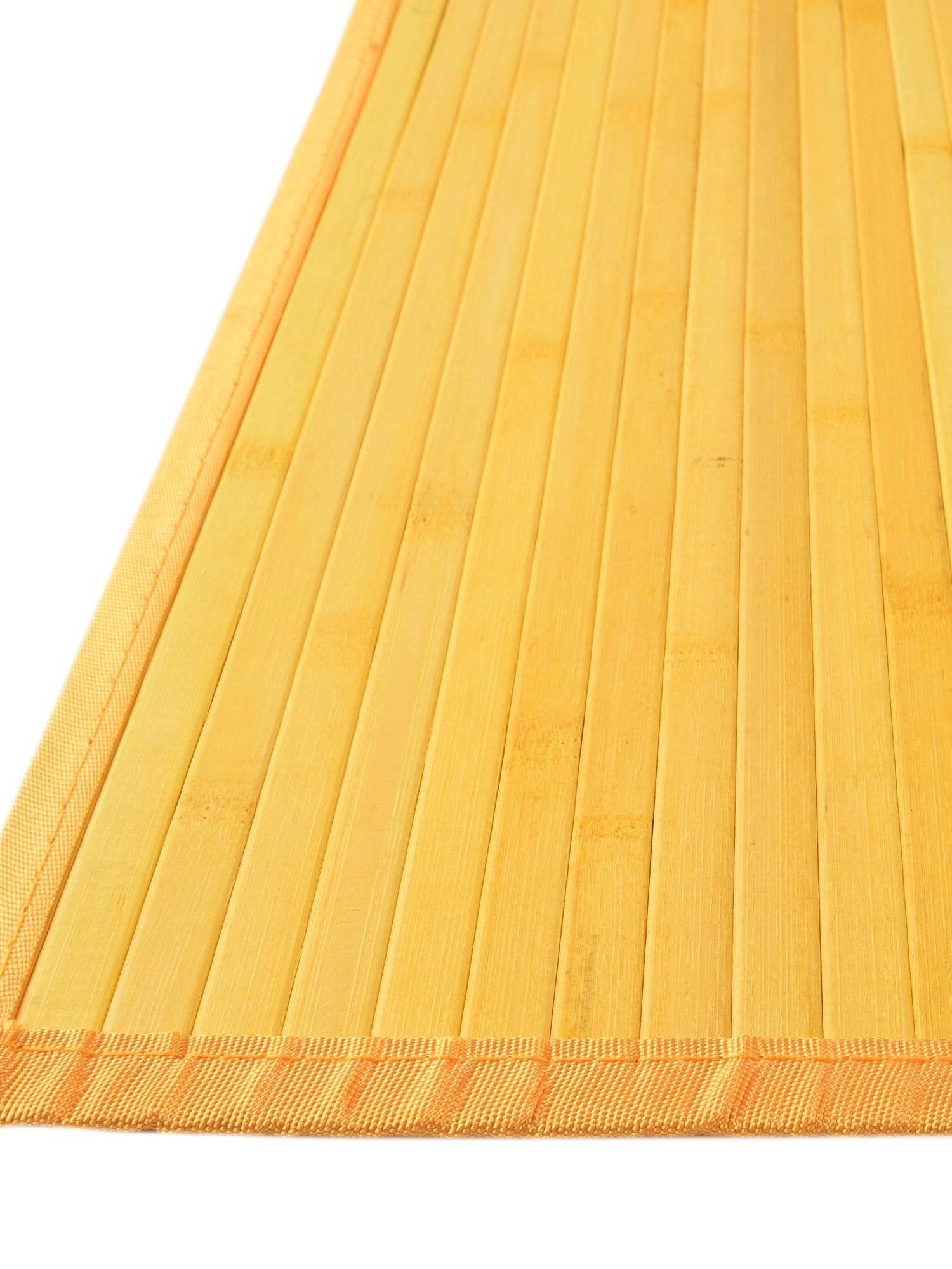 Yellow 4' x 6' Bamboo Rectangle Area Rug 100% Natural Bamboo Eco-Friendly Affordable & Durable Unique Carpet Mat Living Dining Room Bedroom Office Meditation Room for Sale at Rug Engine