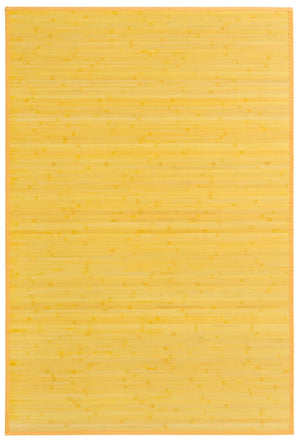 Yellow 4' x 6' Bamboo Rectangle Area Rug 100% Natural Bamboo Eco-Friendly Affordable & Durable Unique Carpet Mat Living Dining Room Bedroom Office Meditation Room for Sale at Rug Engine