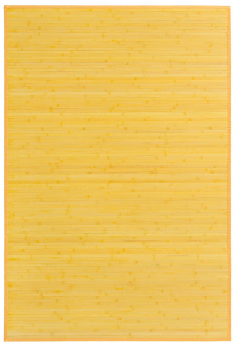 Yellow 4' x 6' Bamboo Rectangle Area Rug 100% Natural Bamboo Eco-Friendly Affordable & Durable Unique Carpet Mat Living Dining Room Bedroom Office Meditation Room for Sale at Rug Engine