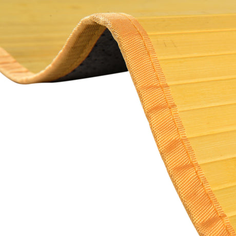 Yellow 7' 10 x 7' 10 Bamboo Square Area Rug 100% Natural Bamboo Eco-Friendly Affordable & Durable Unique Carpet Mat Living Dining Room Bedroom Office Meditation Room for Sale at Rug Engine