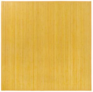 Yellow 7' 10 x 7' 10 Bamboo Square Area Rug 100% Natural Bamboo Eco-Friendly Affordable & Durable Unique Carpet Mat Living Dining Room Bedroom Office Meditation Room for Sale at Rug Engine