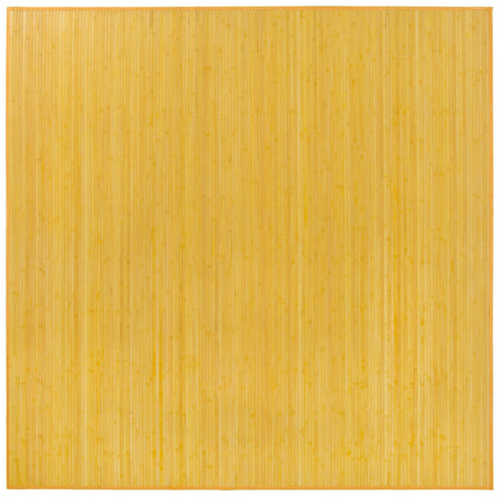 Yellow 7' 10 x 7' 10 Bamboo Square Area Rug 100% Natural Bamboo Eco-Friendly Affordable & Durable Unique Carpet Mat Living Dining Room Bedroom Office Meditation Room for Sale at Rug Engine